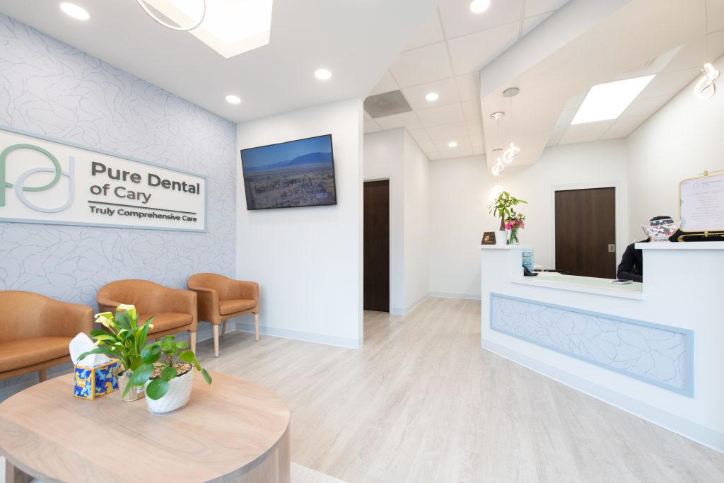 Pure Dental of Cary waiting room